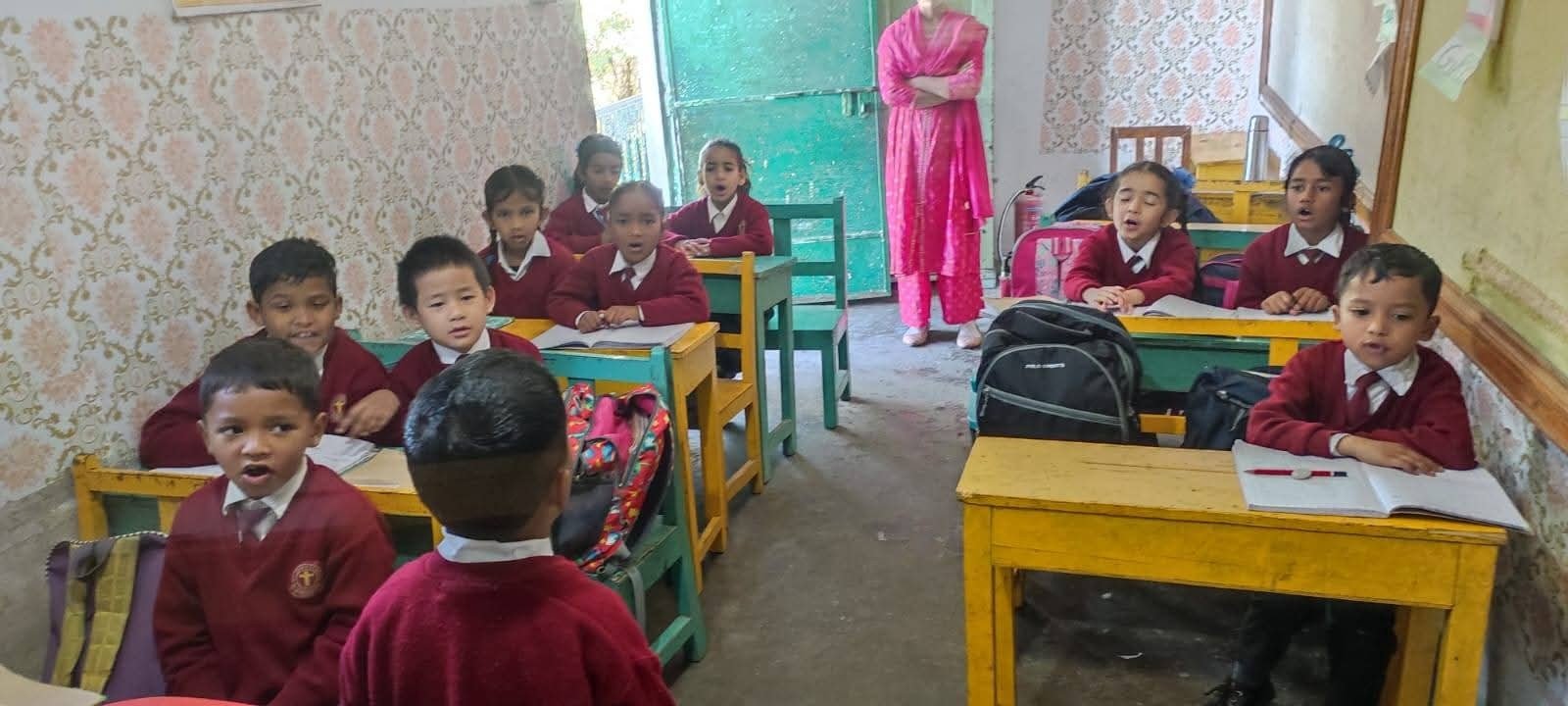 Children at their desks